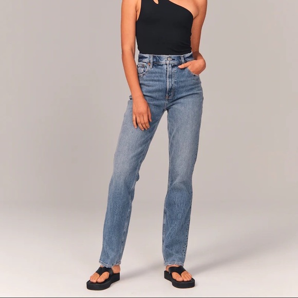 90s straight leg jeans abercrombie